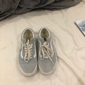 Light blue old school vans